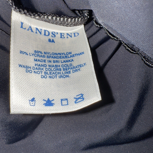 Lands' End Sz 8A Tankini Top Beach Cruise Summer Vacation Slimming Support - Picture 6 of 6